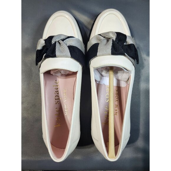 women's kate spade Leandra Loafers - size 5 - Cream/ Black Multi - Picture 11 of 11